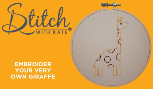 Embroider Your Very Own Giraffe